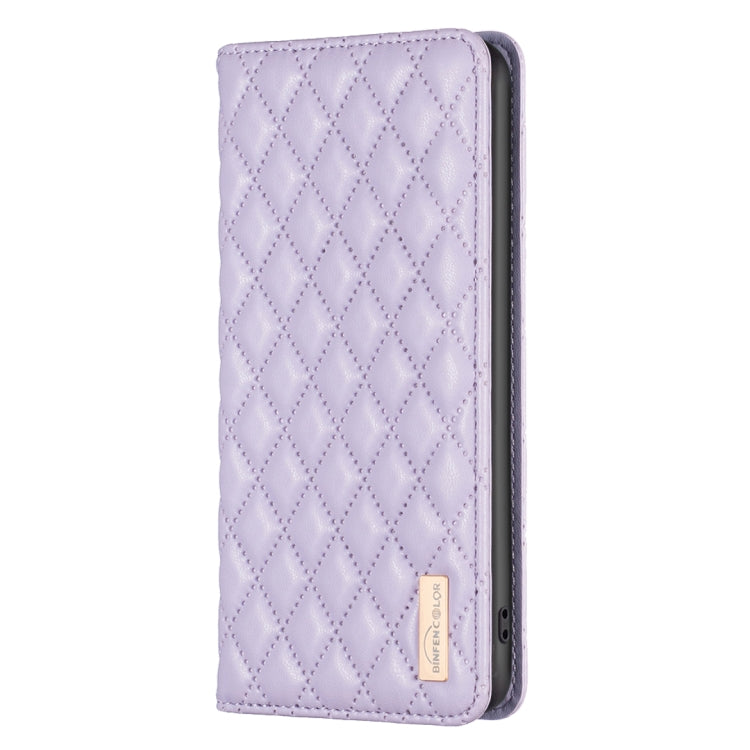 For Samsung Galaxy S25+ 5G Diamond Lattice Magnetic Leather Flip Phone Case(Purple) - Galaxy S25+ 5G Cases by PMC Jewellery | Online Shopping South Africa | PMC Jewellery | Buy Now Pay Later Mobicred