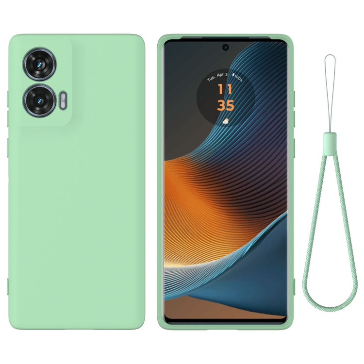 For Motorola Edge 50 Fusion Solid Color Liquid Silicone Dropproof Full Coverage Phone Case(Green) - free shipping - PMC TechLife - Order now!