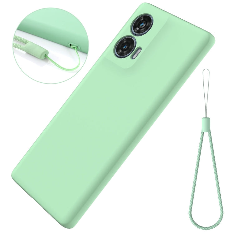 For Motorola Edge 50 Fusion Solid Color Liquid Silicone Dropproof Full Coverage Phone Case(Green) - free shipping - PMC TechLife - Order now!