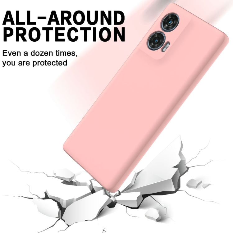 For Motorola Edge 50 Fusion Solid Color Liquid Silicone Dropproof Full Coverage Phone Case(Pink) - free shipping - PMC TechLife - Order now!