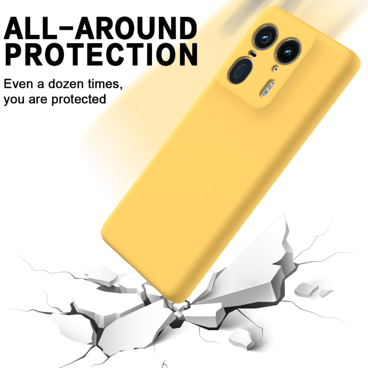 For Motorola Edge 50 Ultra Solid Color Liquid Silicone Dropproof Full Coverage Phone Case(Yellow) - free shipping - PMC TechLife - Order now!