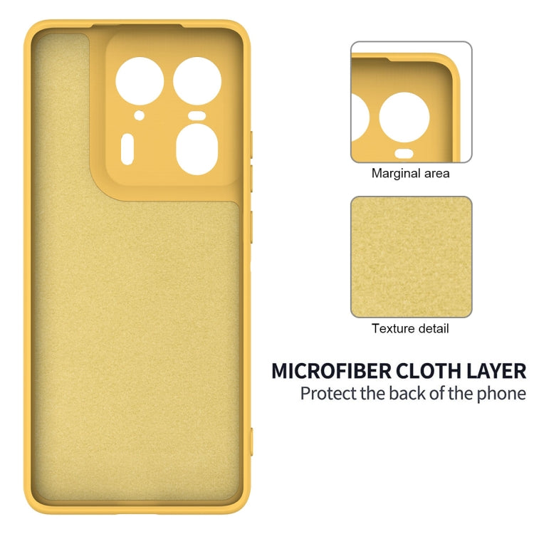 For Motorola Edge 50 Ultra Solid Color Liquid Silicone Dropproof Full Coverage Phone Case(Yellow) - free shipping - PMC TechLife - Order now!