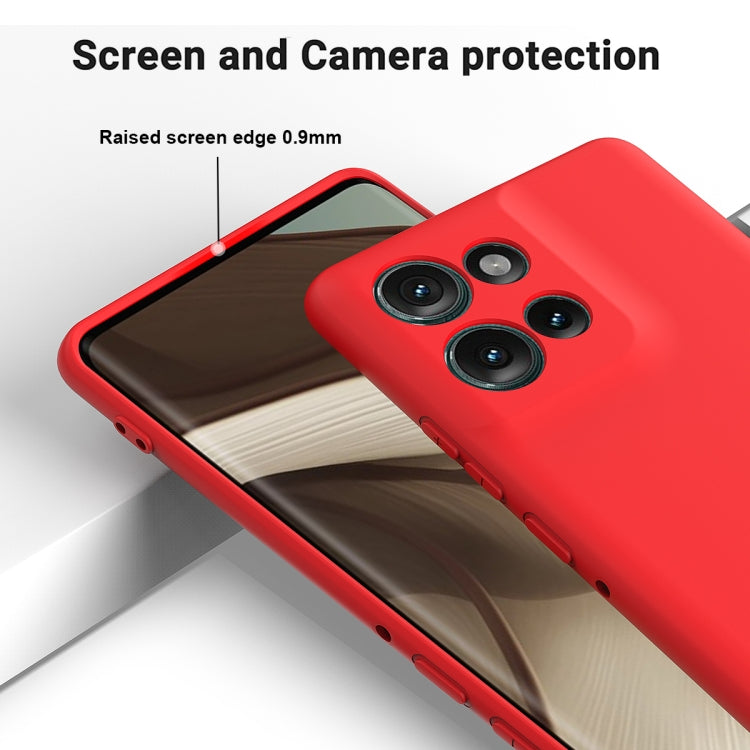 For Motorola Edge 50 Solid Color Liquid Silicone Dropproof Full Coverage Phone Case(Red) - free shipping - PMC TechLife - Order now!
