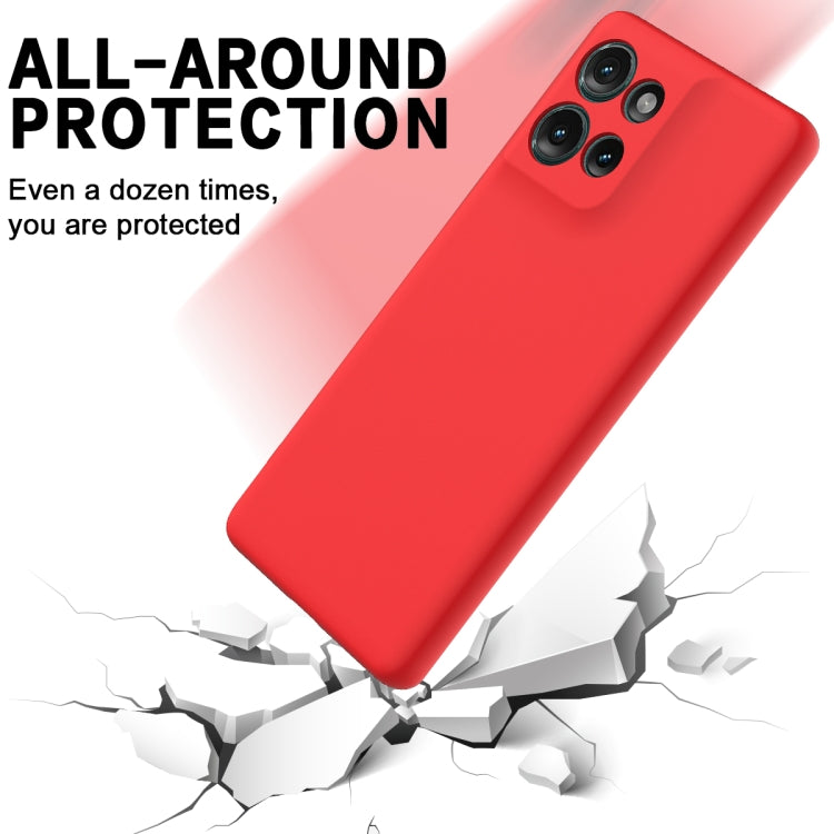 For Motorola Edge 50 Solid Color Liquid Silicone Dropproof Full Coverage Phone Case(Red) - free shipping - PMC TechLife - Order now!