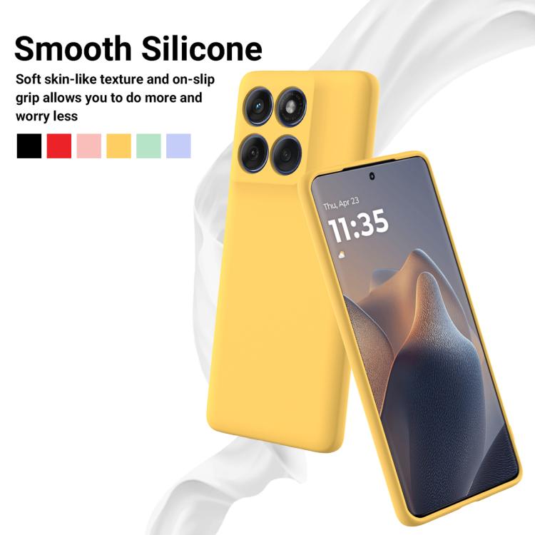 For Motorola Edge 60 Fusion / Edge 60 Solid Color Liquid Silicone Dropproof Full Coverage Phone Case(Yellow) - free shipping - PMC TechLife - Order now!