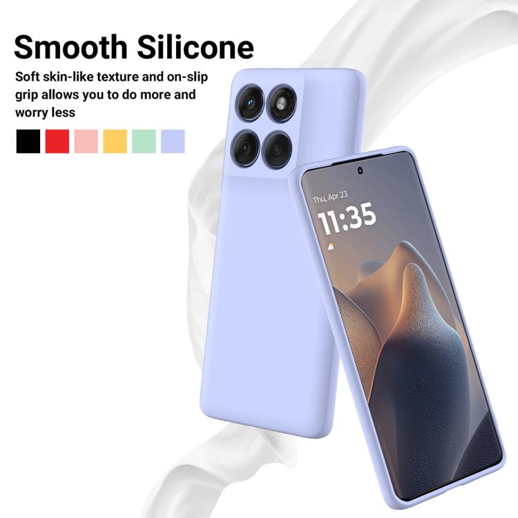 For Motorola Edge 60s Solid Color Liquid Silicone Dropproof Full Coverage Phone Case(Purple) - free shipping - PMC TechLife - Order now!
