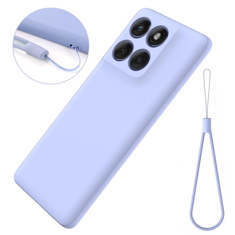 For Motorola Edge 60s Solid Color Liquid Silicone Dropproof Full Coverage Phone Case(Purple) - free shipping - PMC TechLife - Order now!