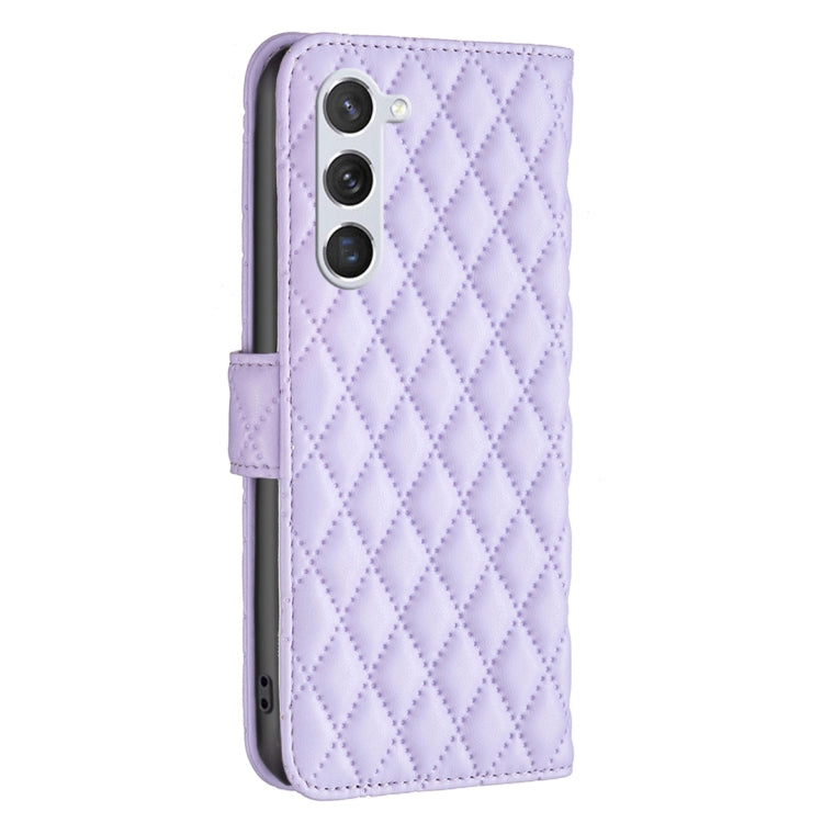 For Samsung Galaxy S25 5G Diamond Lattice Wallet Flip Leather Phone Case(Purple) - Galaxy S25 5G Cases by PMC Jewellery | Online Shopping South Africa | PMC Jewellery | Buy Now Pay Later Mobicred