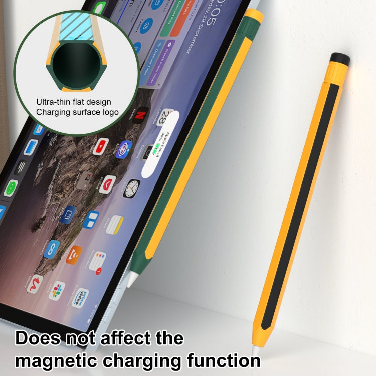 For Apple Pencil 2 / Pencil Pro Colorful Pencil Style Stylus Silicone Protective Case(Black White) - Pencil Accessories by PMC Jewellery | Online Shopping South Africa | PMC Jewellery | Buy Now Pay Later Mobicred