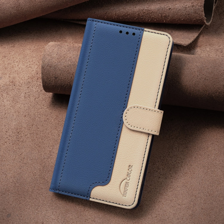 For Google Pixel 9 Pro Color Matching RFID Anti-theft Leather Phone Case(Blue) - Google Cases by PMC TechLife | Online Shopping South Africa | PMC TechLife | Buy Now Pay Later Mobicred