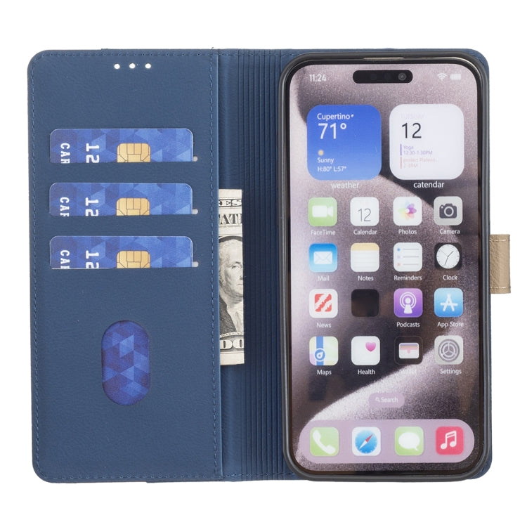 For Google Pixel 9 Pro Color Matching RFID Anti-theft Leather Phone Case(Blue) - Google Cases by PMC TechLife | Online Shopping South Africa | PMC TechLife | Buy Now Pay Later Mobicred