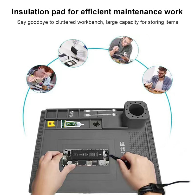 BEST S-190 High-temperature Resistant Silicone Pad Workbench Pad(Green) - Working Mat by BEST | Online Shopping South Africa | PMC TechLife | Buy Now Pay Later Mobicred