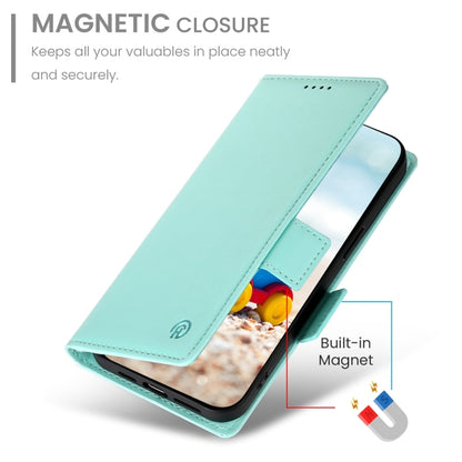 For Google Pixel 9 Side Buckle Magnetic Frosted Leather Phone Case(Mint Green) - Google Cases by PMC Jewellery | Online Shopping South Africa | PMC Jewellery | Buy Now Pay Later Mobicred