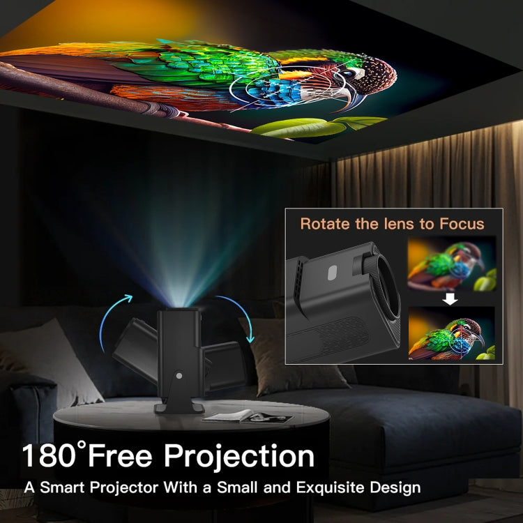 Y6S 4K Android 12.0 Portable Home HD Mini WiFi Projector(AU Plug) - Mini Projector by PMC Jewellery | Online Shopping South Africa | PMC Jewellery | Buy Now Pay Later Mobicred