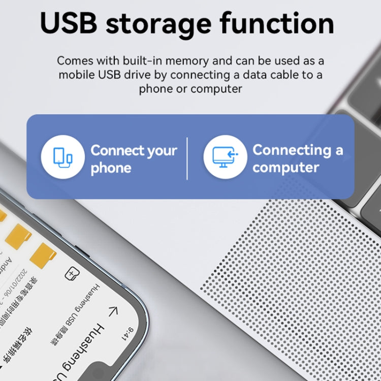Q61A Portable Smart Voice Recorder Support APP Control, Memory:64GB(Black) - Recording Pen by PMC TechLife | Online Shopping South Africa | PMC TechLife | Buy Now Pay Later Mobicred
