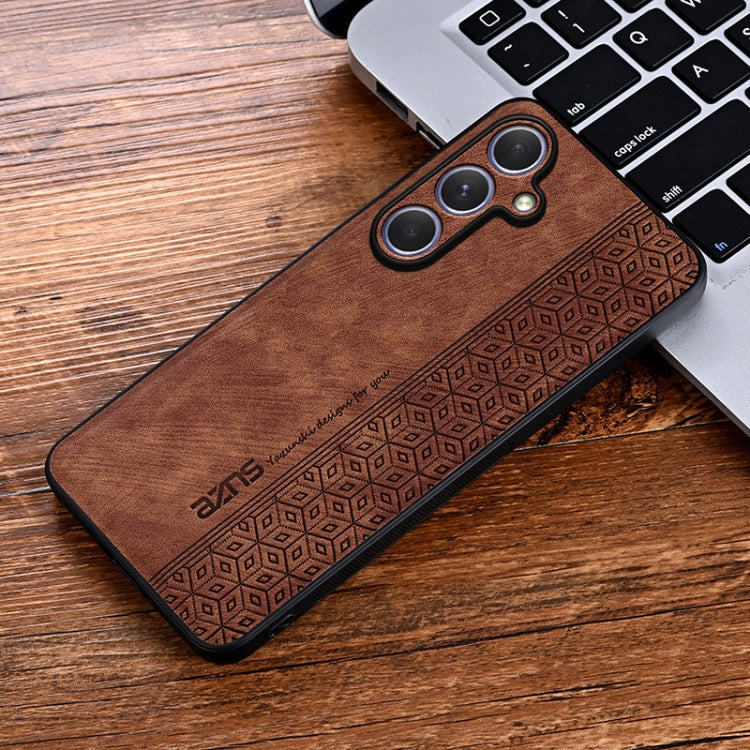 For Samsung Galaxy S25 5G AZNS 3D Embossed Skin Feel Phone Case(Brown) - Galaxy S25 5G Cases by AZNS | Online Shopping South Africa | PMC Jewellery | Buy Now Pay Later Mobicred