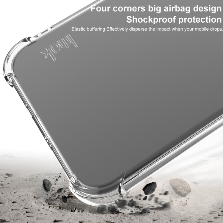 For iPhone 16 Pro Max imak Shockproof Airbag TPU Phone Case(Transparent Black) - iPhone 16 Pro Max Cases by imak | Online Shopping South Africa | PMC Jewellery | Buy Now Pay Later Mobicred