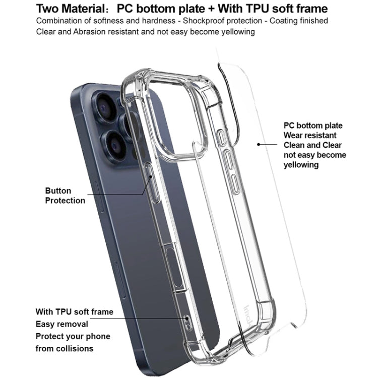 For iPhone 16 Pro IMAK Space Shield PC + TPU Airbag Shockproof Phone Case(Transparent) - iPhone 16 Pro Cases by imak | Online Shopping South Africa | PMC TechLife | Buy Now Pay Later Mobicred