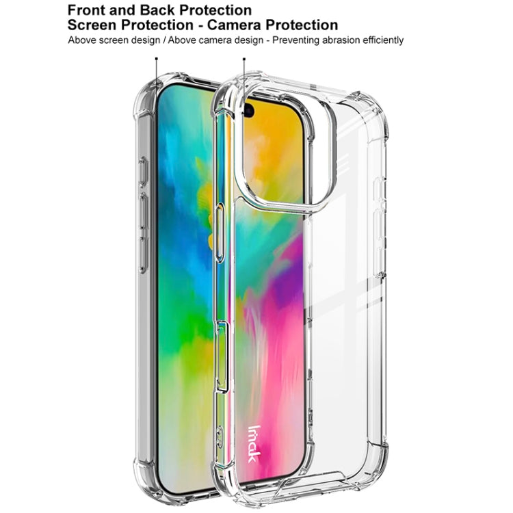 For iPhone 16 Pro IMAK Space Shield PC + TPU Airbag Shockproof Phone Case(Transparent) - iPhone 16 Pro Cases by imak | Online Shopping South Africa | PMC TechLife | Buy Now Pay Later Mobicred