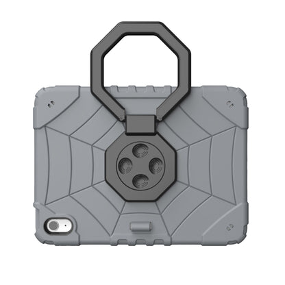 For iPad Air 11 2024 Spider Turntable Handle Stress Relief Tablet Case(Grey Black) - iPad Air 11 2024 Cases by PMC Jewellery | Online Shopping South Africa | PMC Jewellery | Buy Now Pay Later Mobicred