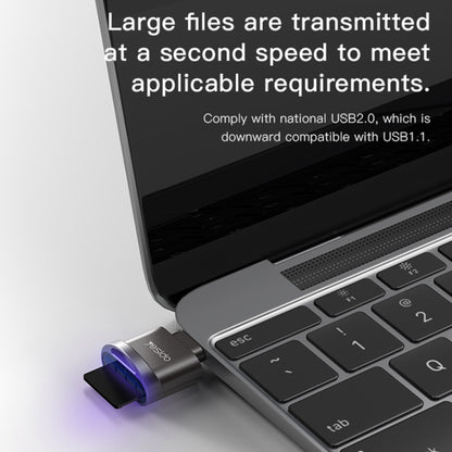 Yesido GS19 USB-C / Type-C to TF Card OTG Mini Card Reader(Black) - U Disk & Card Reader by Yesido | Online Shopping South Africa | PMC Jewellery | Buy Now Pay Later Mobicred