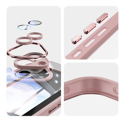 For iPhone 16 360 Holder Magsafe Acrylic Hybrid TPU Phone Case(Pink) - iPhone 16 Cases by PMC Jewellery | Online Shopping South Africa | PMC Jewellery | Buy Now Pay Later Mobicred