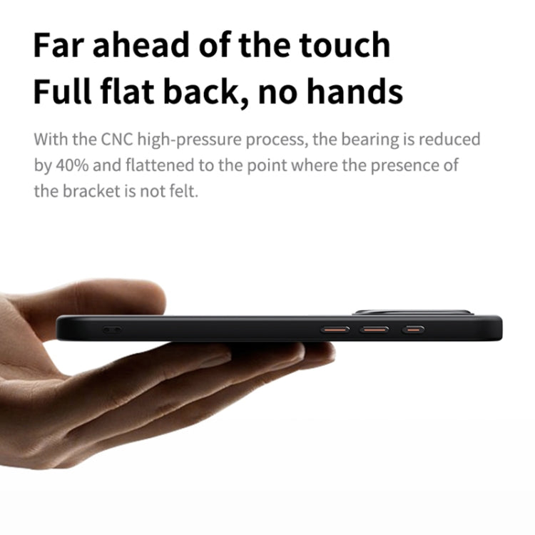 For iPhone 16 360 Rotating MagSafe Magnetic Frosted Phone Case(Black) - iPhone 16 Cases by PMC TechLife | Online Shopping South Africa | PMC TechLife | Buy Now Pay Later Mobicred