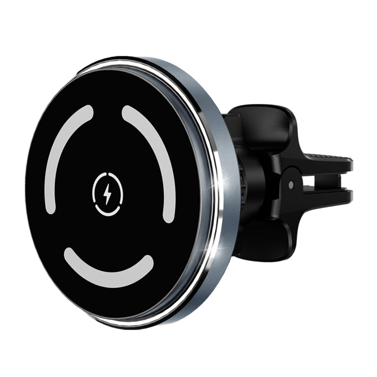 M68 15W Magnetic QI Standard Wireless Charging Car Holder(Dark Grey) - Wireless Charger Holders by PMC TechLife | Online Shopping South Africa | PMC TechLife | Buy Now Pay Later Mobicred