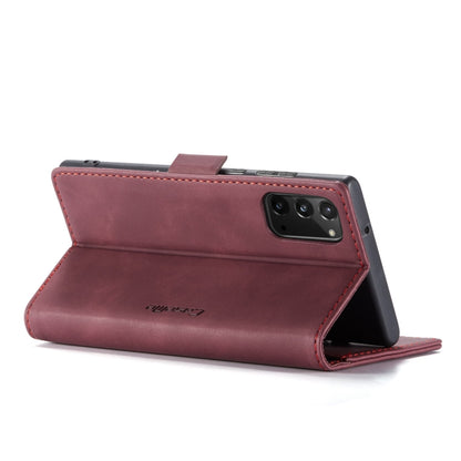 For Samsung Galaxy Note20 CaseMe Multifunctional Horizontal Flip Leather Case, with Card Slot & Holder & Wallet(Wine Red) - Galaxy Note20 Cases by CaseMe | Online Shopping South Africa | PMC Jewellery | Buy Now Pay Later Mobicred