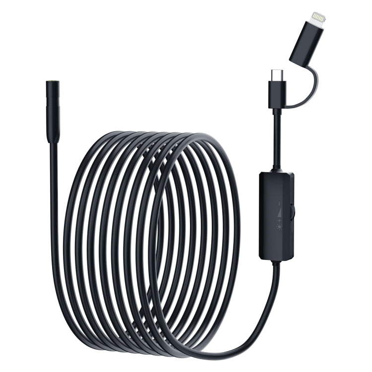 AN112 2 in 1 USB-C / Type-C + 8 Pin Interface 8mm HD Industry Endoscope, Length:2m Hard Tube -  by PMC TechLife | Online Shopping South Africa | PMC TechLife | Buy Now Pay Later Mobicred