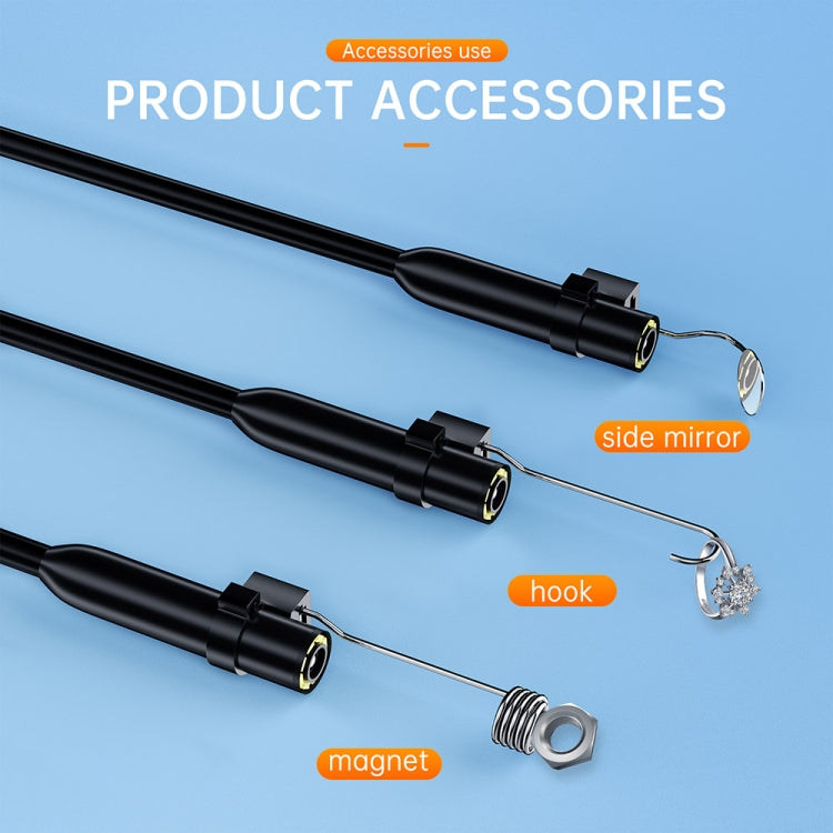 AN112 2 in 1 USB-C / Type-C + 8 Pin Interface 8mm HD Industry Endoscope, Length:1m Soft Tube - free shipping - PMC TechLife - Order now!