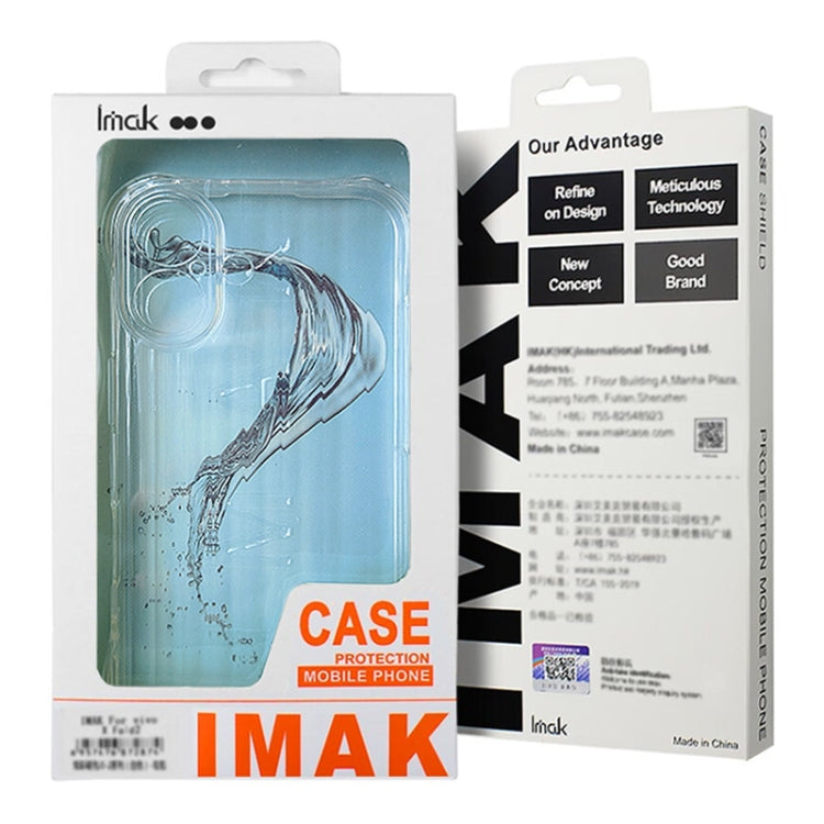 For iPhone 16 Pro Max IMAK Corrugated Texture Airbag TPU Phone Case(Transparent) - iPhone 16 Pro Max Cases by imak | Online Shopping South Africa | PMC TechLife | Buy Now Pay Later Mobicred