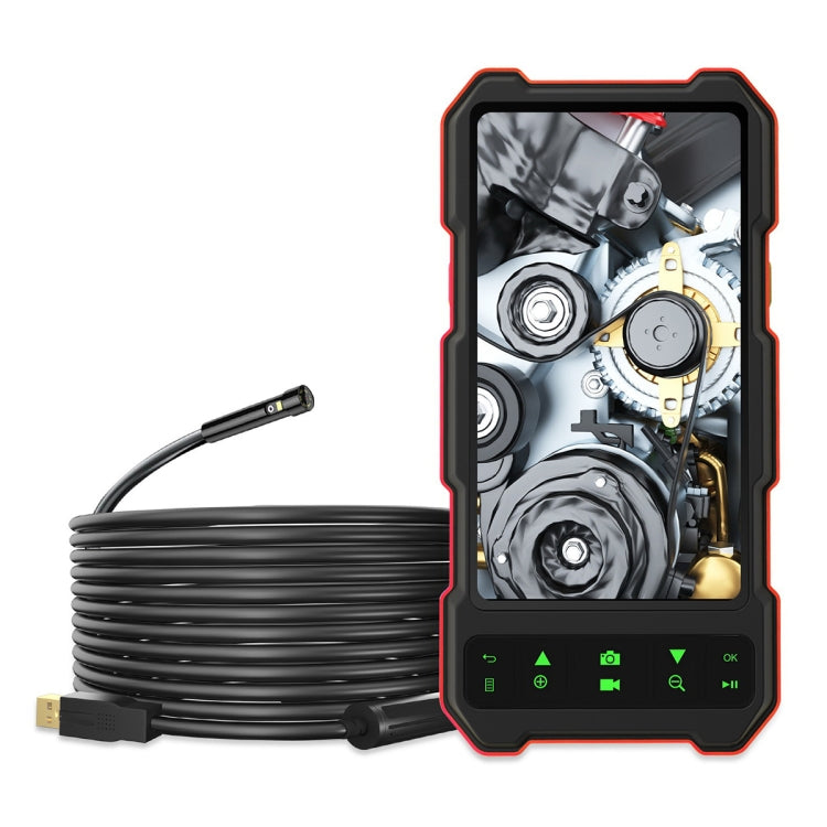 T21 4.5 inch IPS Color Screen 5.5mm Dual Camera Split Hard Cable Industrial Endoscope, Length:1m(Black Red) - free shipping - PMC TechLife - Order now!