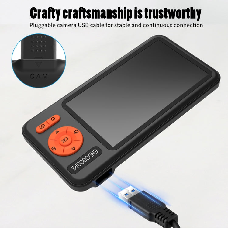 T29 5 inch IPS Screen 5.5mm Single Lens IP67 Waterproof Industrial Endoscope With Bracket, Length:5m -  by PMC TechLife | Online Shopping South Africa | PMC TechLife | Buy Now Pay Later Mobicred