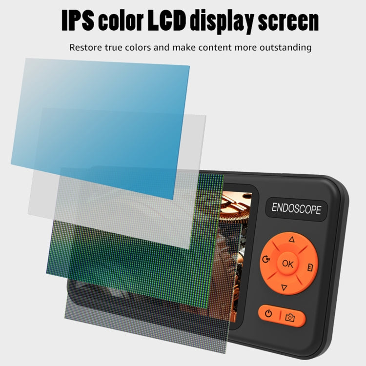 T29 5 inch IPS Screen 8mm Single Lens IP67 Waterproof Industrial Endoscope With Bracket, Length:2m - free shipping - PMC TechLife - Order now!