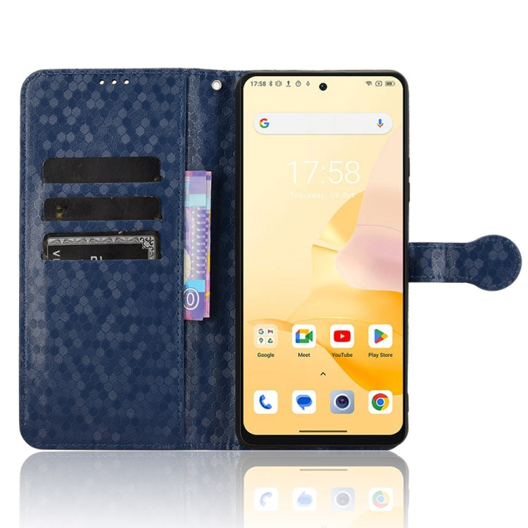 For Blackview Shark 8 Honeycomb Dot Texture Leather Phone Case(Blue) - More Brand by PMC Jewellery | Online Shopping South Africa | PMC Jewellery | Buy Now Pay Later Mobicred