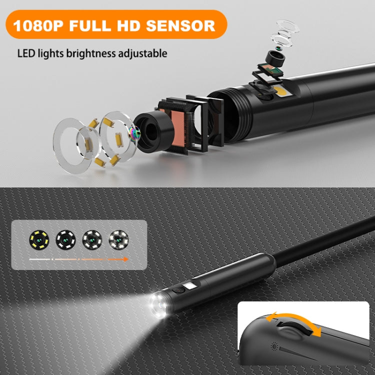Y15 5.5mm Dual Camera WiFi Connected Hard Cable HD Industrial Endoscope, Length:2m(Black) -  by PMC TechLife | Online Shopping South Africa | PMC TechLife | Buy Now Pay Later Mobicred