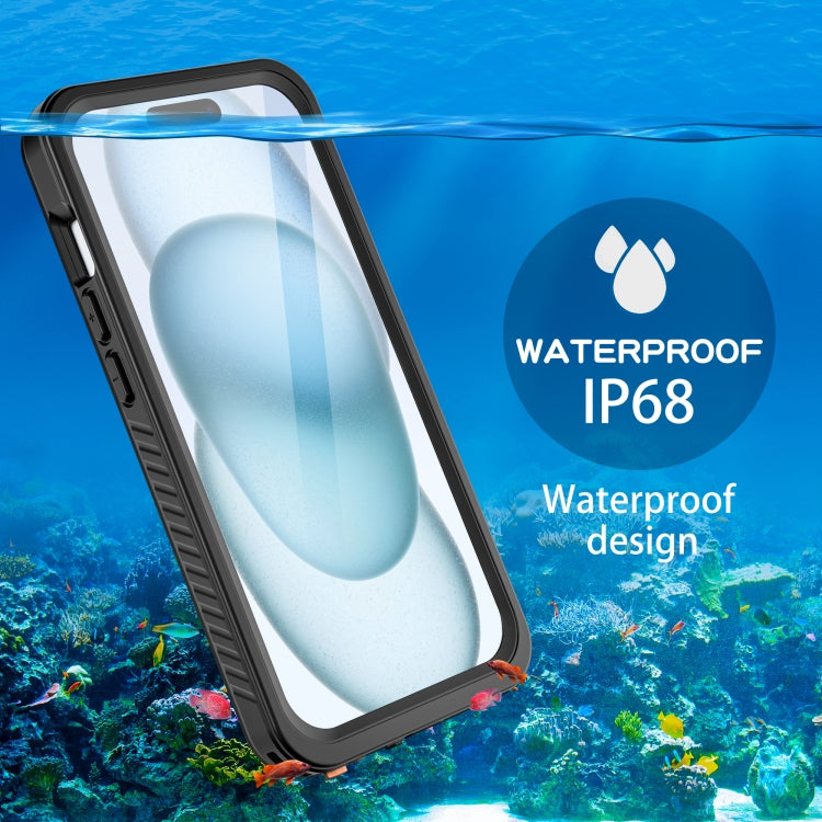 For iPhone 15 RedPepper Shockproof IP68 Waterproof PC + TPU Protective Case(Black) - free shipping - PMC Jewellery - Order now!