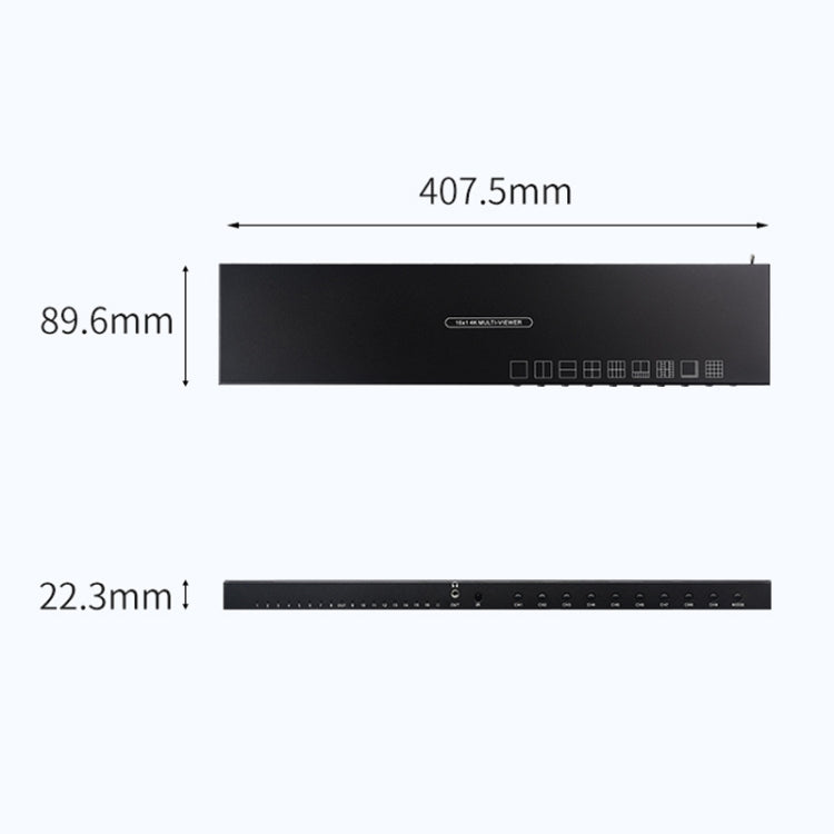 Measy MV43161 16-screen 4K HDMI 1080P Simultaneous Display Splitter(US Plug) - free shipping - PMc TechLife - Order now!