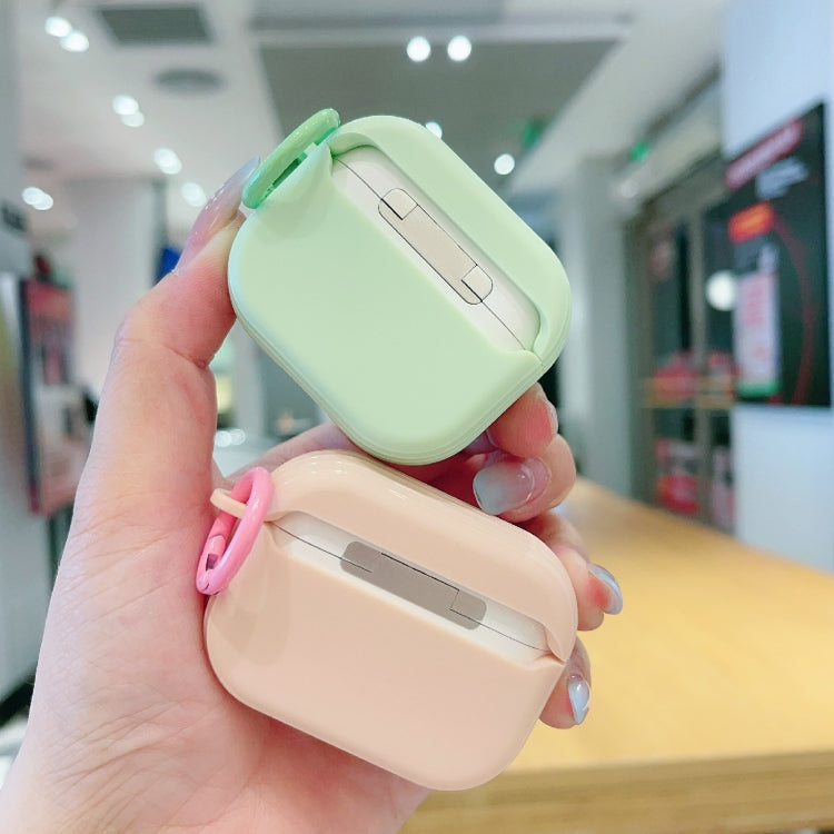 For AirPods Pro 2 Fresh 3D Text Skin Feel Earbuds Box PC Case(Blue) - For AirPods Pro 2 by PMC Jewellery | Online Shopping South Africa | PMC Jewellery | Buy Now Pay Later Mobicred