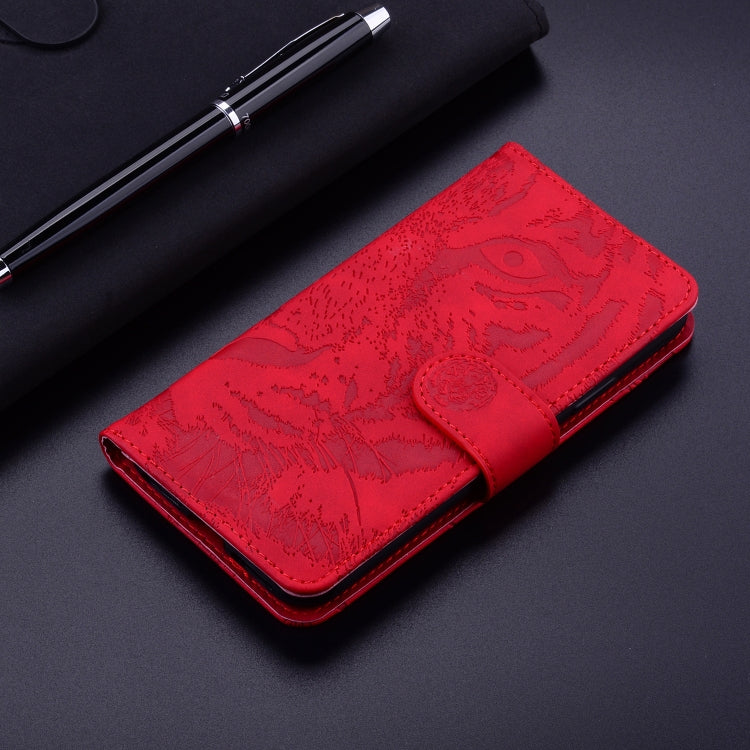 For Redmi K70 / K70 Pro Tiger Embossing Pattern Flip Leather Phone Case(Red) - K70 Cases by PMC Jewellery | Online Shopping South Africa | PMC Jewellery | Buy Now Pay Later Mobicred