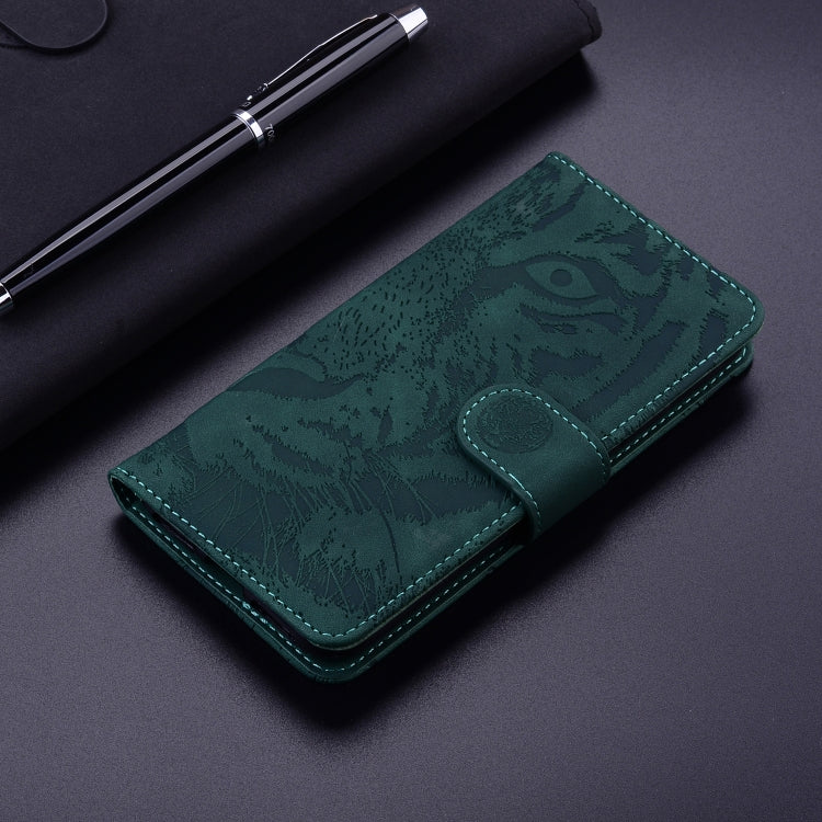 For Redmi K70 / K70 Pro Tiger Embossing Pattern Flip Leather Phone Case(Green) - K70 Cases by PMC Jewellery | Online Shopping South Africa | PMC Jewellery | Buy Now Pay Later Mobicred