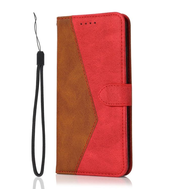 For Samsung Galaxy S25 5G Dual-color Stitching Leather Phone Case(Brown Red) - Galaxy S25 5G Cases by PMC Jewellery | Online Shopping South Africa | PMC Jewellery | Buy Now Pay Later Mobicred