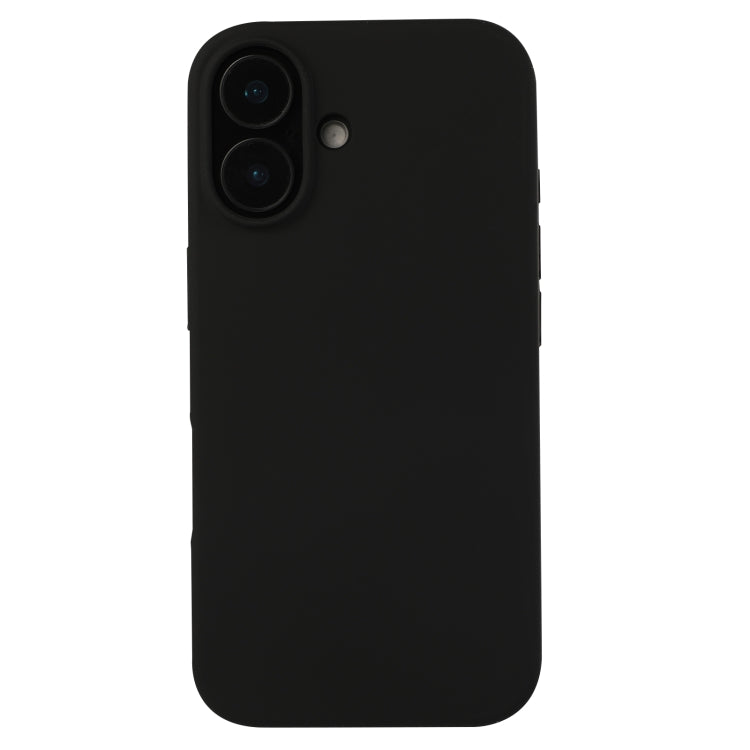 For iPhone 16 Liquid Silicone Phone Case(Black) - iPhone 16 Cases by PMC TechLife | Online Shopping South Africa | PMC TechLife | Buy Now Pay Later Mobicred