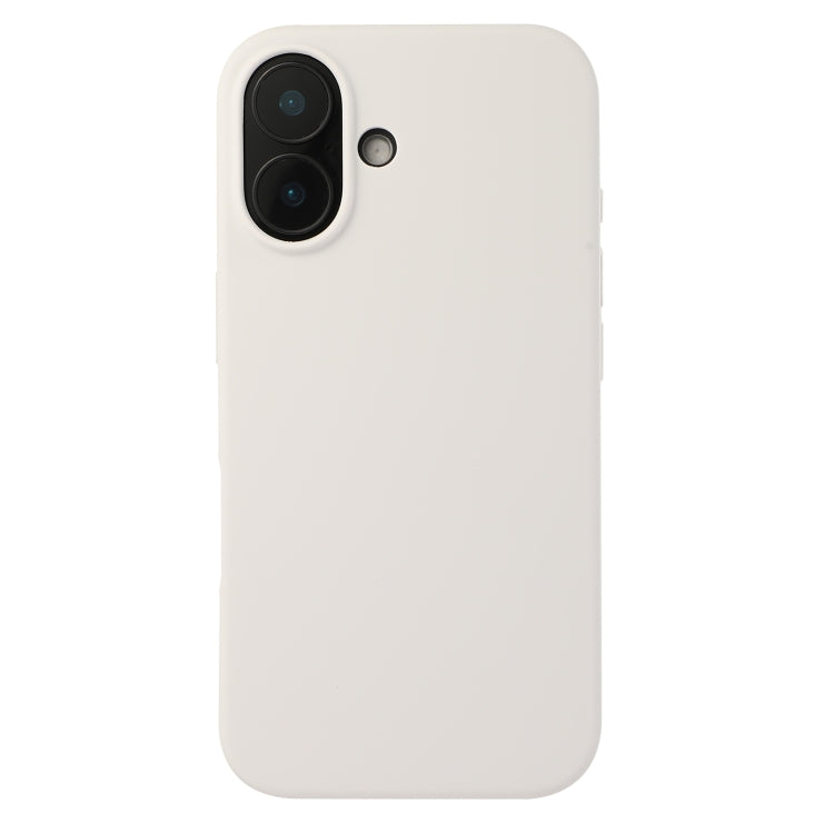 For iPhone 16 Plus Liquid Silicone Phone Case(White) - iPhone 16 Plus Cases by PMC Jewellery | Online Shopping South Africa | PMC Jewellery | Buy Now Pay Later Mobicred