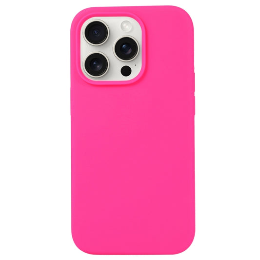 For iPhone 16 Pro Liquid Silicone Phone Case(Brilliant Pink) - iPhone 16 Pro Cases by PMC Jewellery | Online Shopping South Africa | PMC Jewellery | Buy Now Pay Later Mobicred