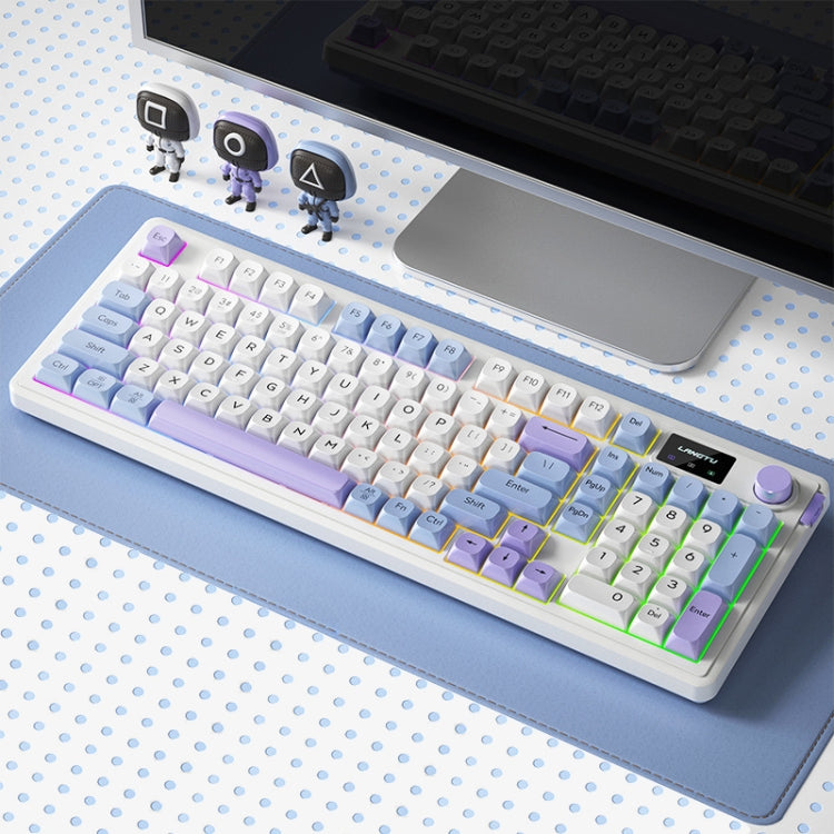 LANGTU L98 Wireless RGB Tri-mode Mechanical Gaming Keyboard(Blue) - free shipping - PMC Jewellery - Order now!