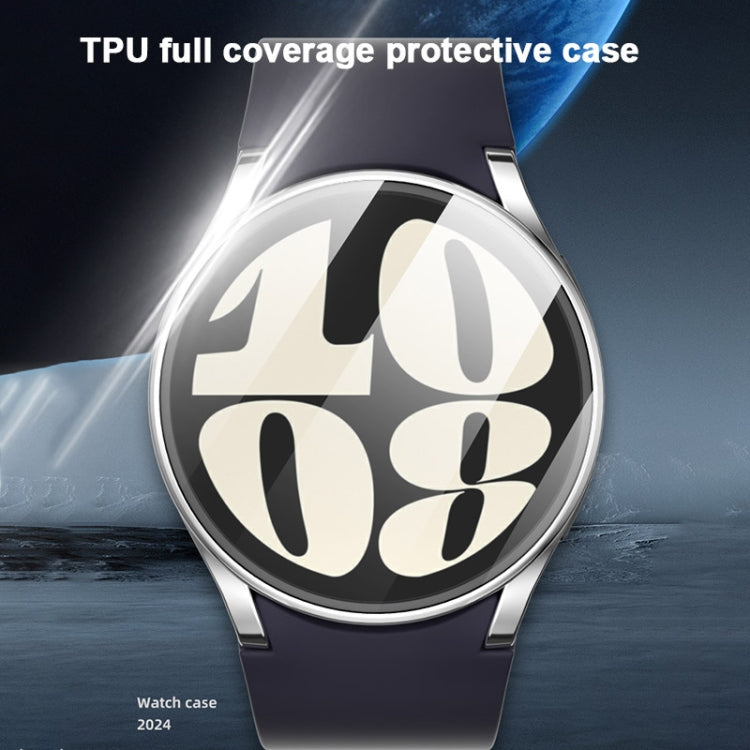 For Samsung Galaxy Watch FE 40mm Full Coverage Electroplated TPU Watch Protective Case(Pink) - Watch Cases by PMC TechLife | Online Shopping South Africa | PMC TechLife | Buy Now Pay Later Mobicred