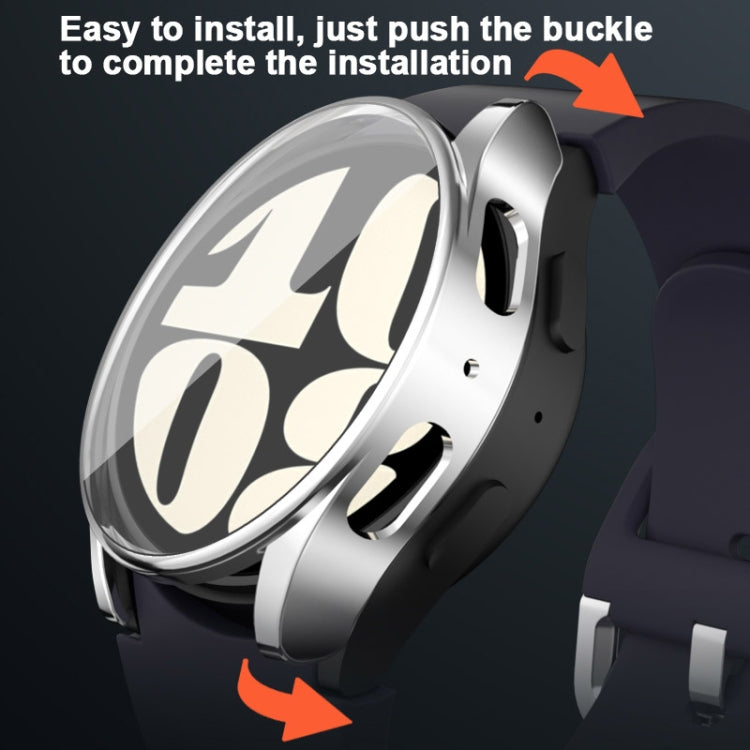 For Samsung Galaxy Watch FE 40mm Full Coverage Electroplated TPU Watch Protective Case(Midnight Blue) - Watch Cases by PMC TechLife | Online Shopping South Africa | PMC TechLife | Buy Now Pay Later Mobicred