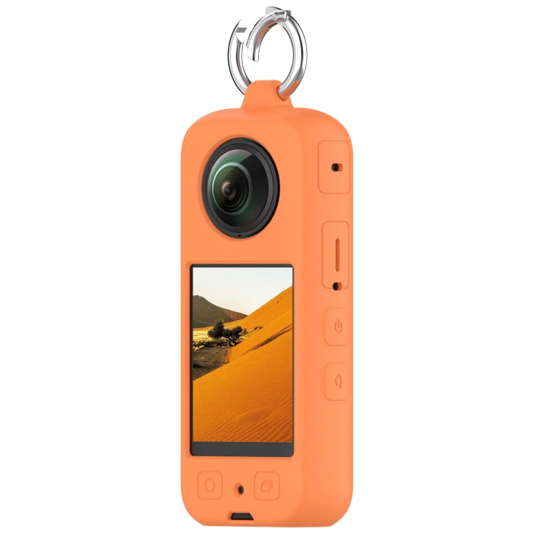 For Insta360 X3 Portable Silicone Protective Case(Orange) - Case & Bags by PMC TechLife | Online Shopping South Africa | PMC TechLife | Buy Now Pay Later Mobicred
